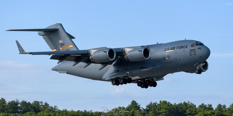 REACH155
C-17A / 03-3122	
437th AW / Charleston
6/22/22
Keywords: Military Aviation, KPSM, Pease, Portsmouth Airport, C-17A, 437th AW