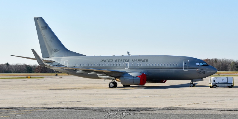 CONVOY4857, 1 of the 2 Grey Marine C-40's
170041 / C-40A	
VMR-1 / NAS JRB Fort Worth
11/16/24
Keywords: Military Aviation, KPSM, Pease, Portsmouth Airport, C-40A, VMR-1