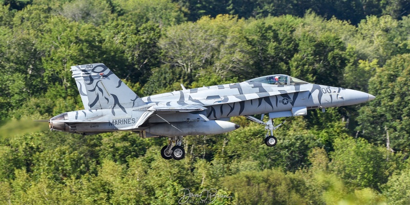 COWBOY11 inbound for Marine's 250th Anniversary
164873 / FA-18C	
VMFA-112 / NAS JRB Fort Worth, TX
8/18/25
Keywords: Military Aviation, KBED, Hanscom AFB, USMC, F/A-18C, VMFA-112