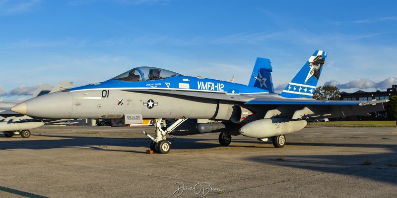 COWBOY12 
165405 / FA-18C	
VMFA-112 / NAS JRB Fort Worth, TX
8/22/25
Keywords: Military Aviation, KBED, Hanscom AFB, F/A-18C, VMFA-112
