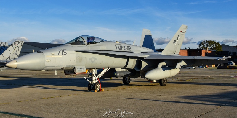 COWBOY22 
164715 / FA-18C	
VMFA-112 / NAS JRB Fort Worth, TX
8/22/25
Keywords: Military Aviation, KBED, Hanscom AFB, F/A-18C, VMFA-112