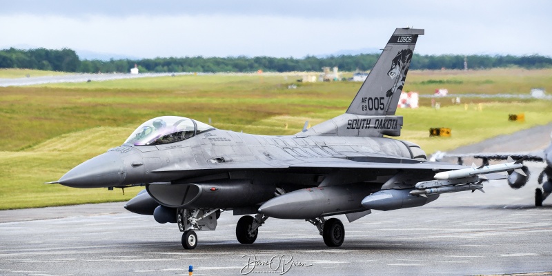 CUBE32
F-16C / 89-2005	
175th FS / Sioux Falls, SD
6/4/23
Keywords: Military Aviation, KPSM, Pease, Portsmouth Airport, F-16, 175th FS