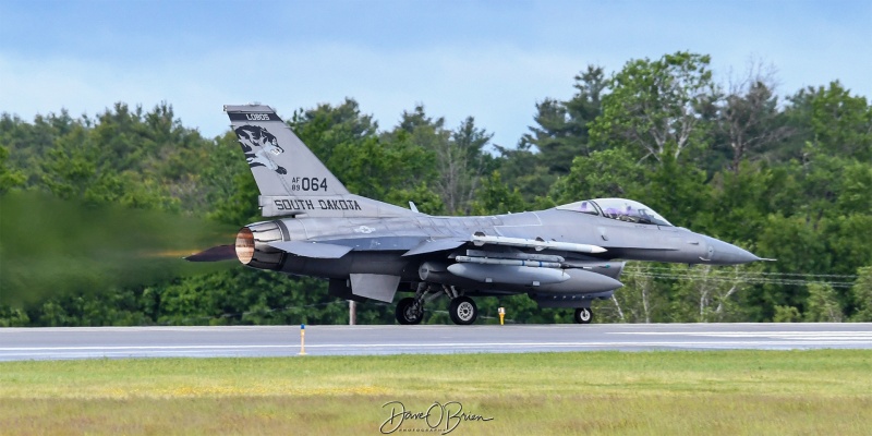 CUBE33
F-16C / 89-2064	
175th FS / Sioux Falls, SD
6/4/23
Keywords: Military Aviation, KPSM, Pease, Portsmouth Airport, F-16, 175th FS