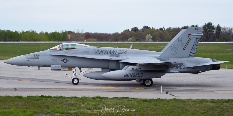 MAZDA92
F/A-18C / 164887	
VMFA(AW)-224 / MCAS Beaufort
5/8/21
Keywords: F/A-18C, VMFA(AW)-224, Hornet, Marines, Military Aviation, PSM, Pease, Portsmouth Airport, Jets