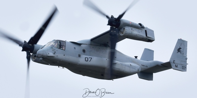 ELVIS12 in the overhead
MV-22B / 168231	
VMM-261 / MCAS New River
5/22/21
Keywords: Military Aviation, PSM, Pease, Portsmouth Airport, Jets, US Marines, MV-22B, Osprey, VMM-261