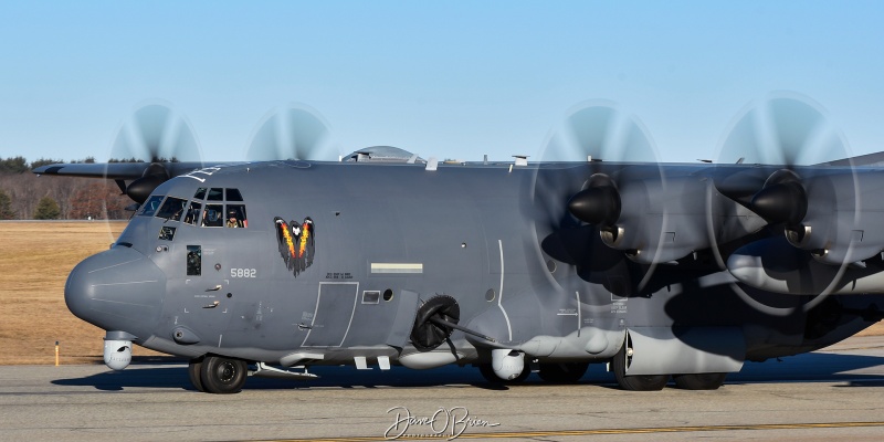 DACHA57
18-5882 / AC-130J	
4th SOS / Hurlbert Field
2/6/24 
Keywords: Military Aviation, KPSM, Pease, Portsmouth Airport, AC-130, 4th SOS