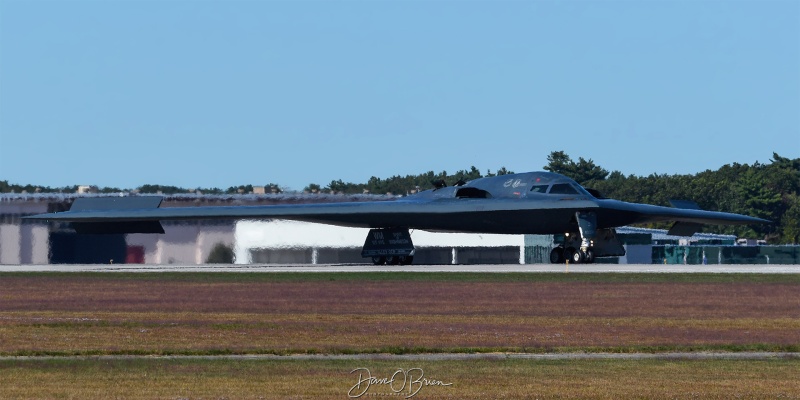 DEATH11 lands after a flyover at Norwich Unv in VT
Never had a B-2 land at Pease that I've ever seen. This one landed for fuel and departed a few hours later. Devistated I couldn't say for it.

88-0332 / B-2A	
13th BS / Whiteman AFB, MO
9/20/25
Keywords: Military Aviation, KPSM, Pease, Portsmouth Airport, Bombers, B-2 Spirit, 13th BS
