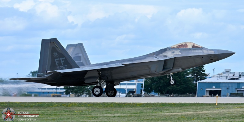 DEMON12 
05-4085 / F-22A	
94th FS / JB Langley–Eustis, VA
7/21/26
Keywords: Military Aviation, KOSH, Oshkosh, EAA Air Adventure, Air Show, F-22A, 94th FS