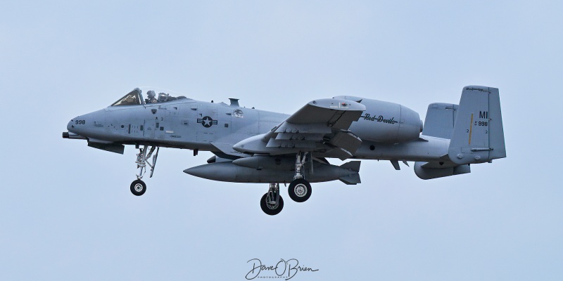 DEMON31
81-0998 / A-10C	
107th FS / Selfridge ANG, MI
3/26/26
Keywords: Military Aviation, KPSM, Pease, Portsmouth Airport, A-10C Warthog, 107th FS