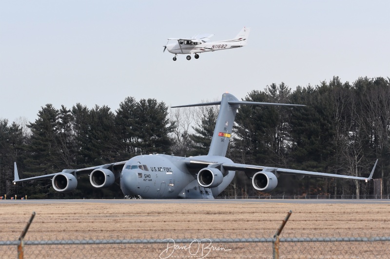 REACH888
C-17 / 05-5140	
729th AS / March AFB
1/27/22
Keywords: Military Aviation, PSM, Pease, Portsmouth Airport, C-17 Globemaster, 729th AS
