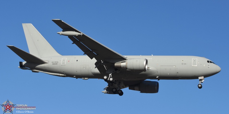 Italian KC-767 14-04 lands after all the Tornados 2/13/18
