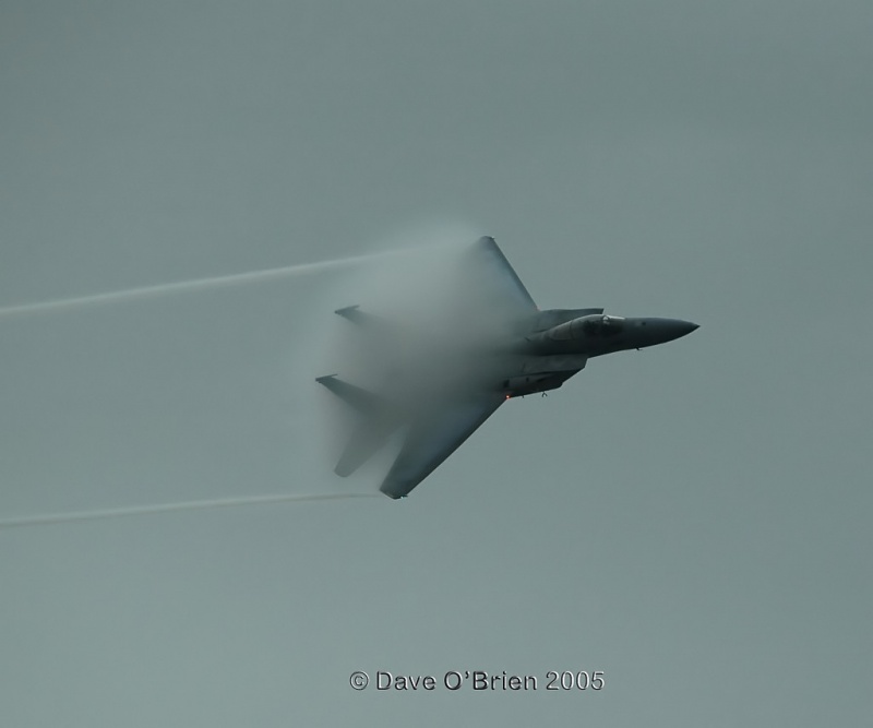 F-15 Demo pulling some vapor saturday morning
