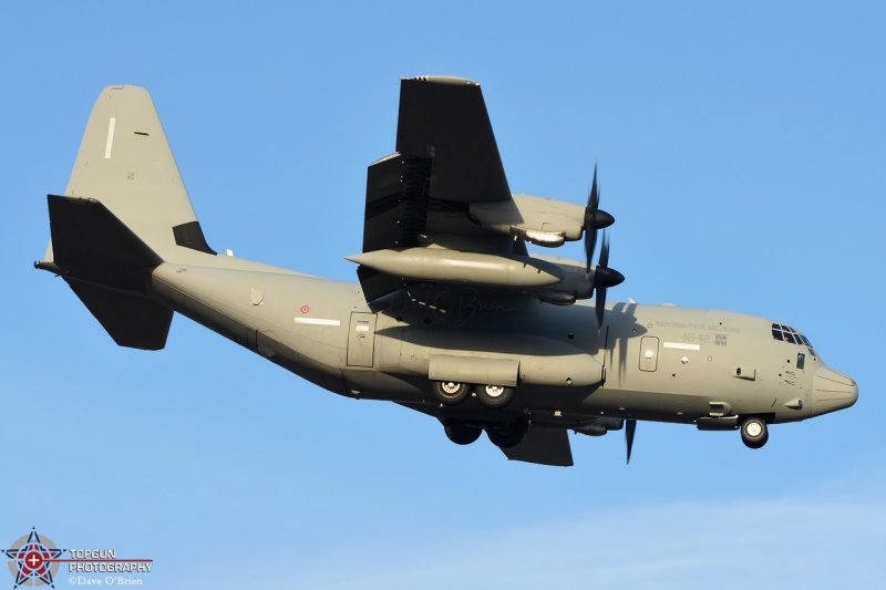 Italian C-130J landing RW16 2/13/18
