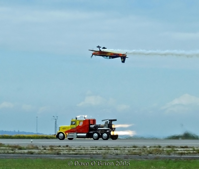 Michael Mancuso races the Shockwave Jet Truck
