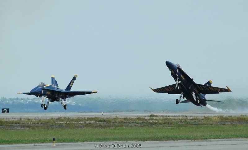 Blue Angels solos taking off
