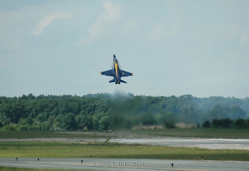 Blue Angel #6 solo lifting off
