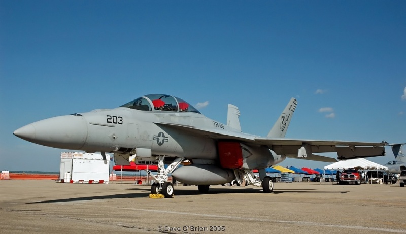 F/A-18F set up for static
