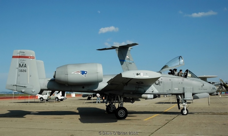 104th FW A-10 in New England Patriot colors
