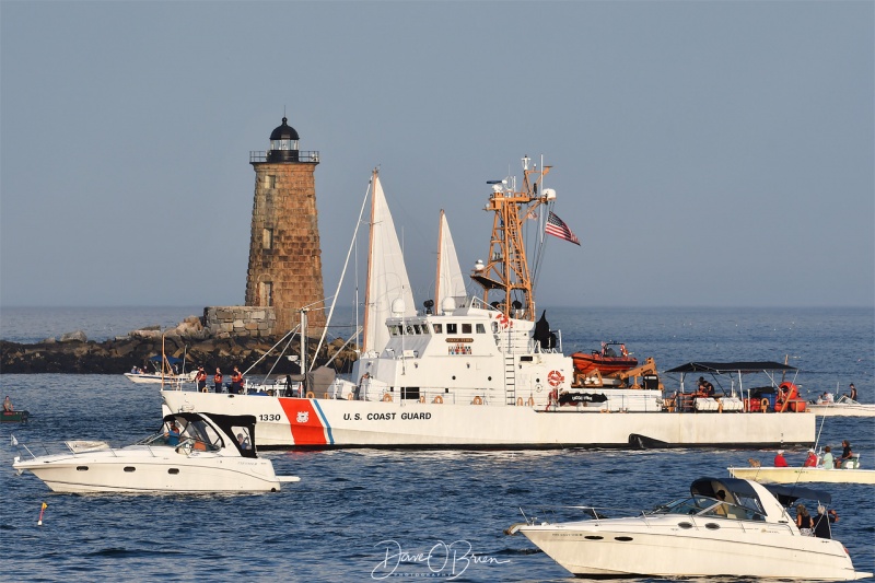 110' USCG Cutter at the mouth of Portsmouth Harbor
New Castle Commons
8/1/19
