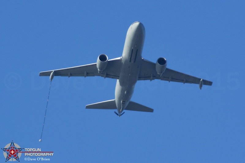 Italian KC-767 with drogue hose out
IAF Flight 21	IFE
KC-767A / MM62227	
Italian
2/20/16

