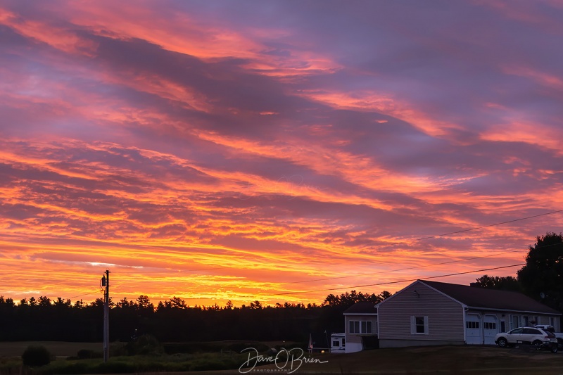 Sunrise in Berwick ME
Didn't leave early enough to get to the beach, so had to pull over on route 4 and snap this shot.
