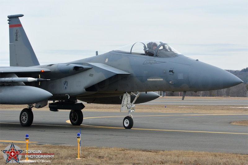 SLAM flight taxiing for afternoon launch
F-15C / 84-0028	
104th FW / Barnes ANGB
2/23/16
Keywords: Military Aviation, KBAF, Barnes ANGB, Westfield Airport, F-15C, 104th FW