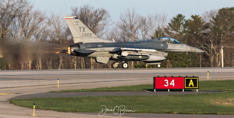 Departure of TREND 67
F-16C / 86-0222
457th FS NAS JRB Fort Worth, TX
4/29/19
