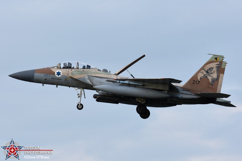 IAF fying into BGR 
F-15I / 217	
69sq / Hatzerim AB, Israel 
8/30/15

Keywords: Military Aviation, KBGR, Bangor, Bangor International Airport, IAF