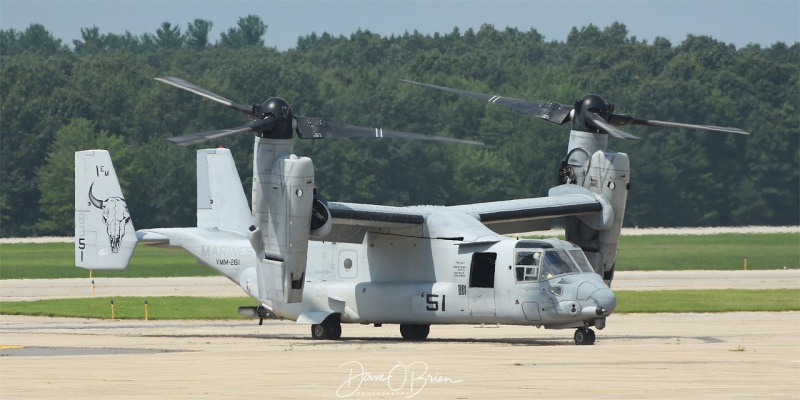 Elvis flight of 3 V-22 Osprey's from VMM-261 based out of MCAS New River, NC
8/16/18
