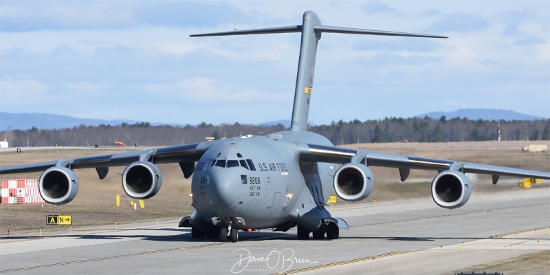 C-17 taxing up to RW34 4/18/18
Reach 283 out of Charleston 
