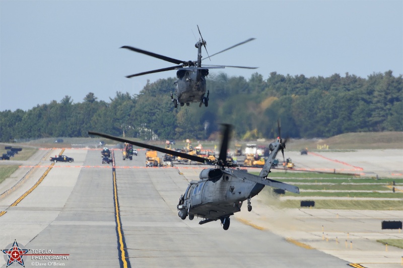 2 MH-60 Pavehawks head North to the Yankee MOA
