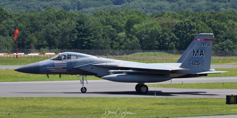 WICKED01
F-15C / 85-0125	
131st FS / 104th JET	/ Barnes, ANG
KBAF - 7/15/21
Keywords: Military Aviation, KBAF, Barnes, Westfield Airport, Jets, F-15C&#039;s, 131st FS