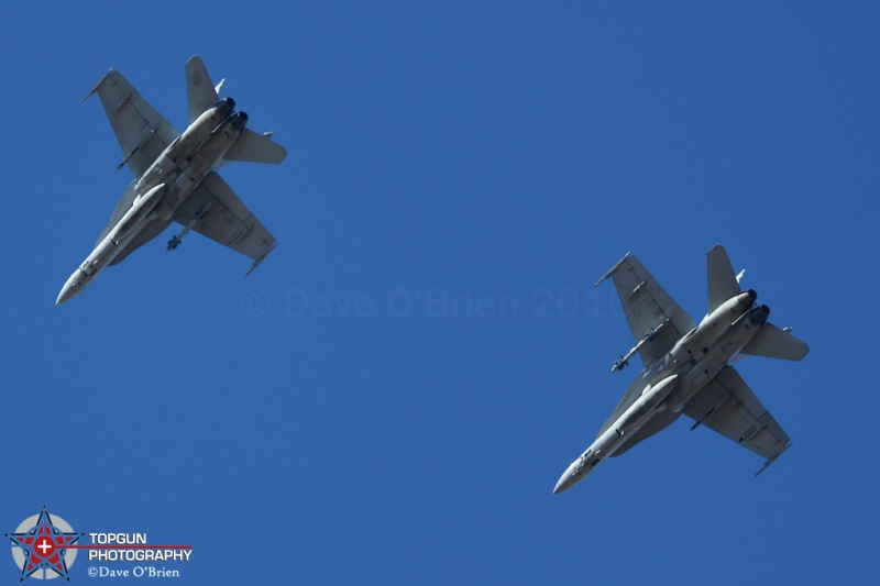 2 hornets off to the range
MCAS Miramar 11-2-16
