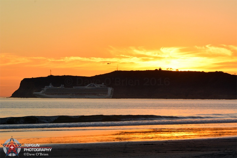 Sunset at Coronado Beach, San Diego CA 11-4-16
