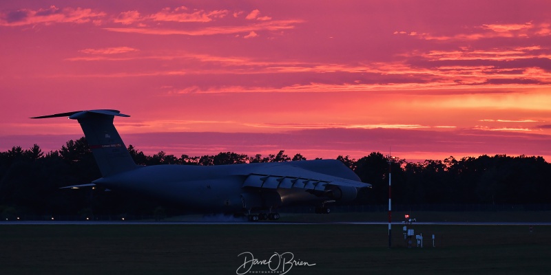 RODD99 works RW34 during an amazing sunset
C-5M / 86-0014	
439th AW / Westover ARB
8/12/21

Keywords: Military Aviation, PSM, Pease, Portsmouth Airport, C-5M, 439th AW,