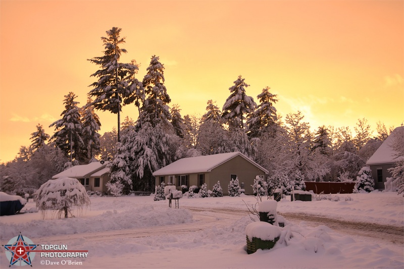 sunset after fresh snowfall 2-5-16
