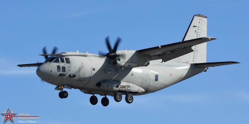 Italian C-27J Spartan landing RW34 2/13/18
