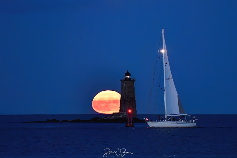 Full Moon Rising
The Sturgeon Moon comes up behind Whaleback Lighthouse
8/1/23
Keywords: Lighthouse, Whaleback Lighthouse, Full Moon