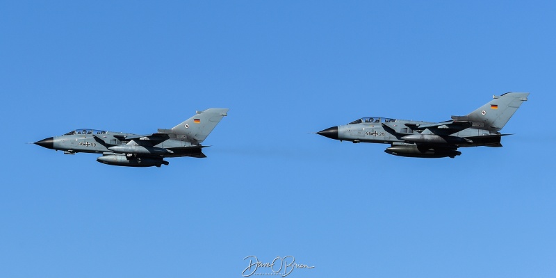 GAMF51 Flight in the overhead
46+25 / Tornado ECR	
TLG51 / Schleswig, GE

46+50 / Tornado ECR	
TLG51 / Schleswig, GE
4/28/25
Keywords: Military Aviation, KPSM, Pease, Portsmouth Airport, Jets, GAF, Tornados