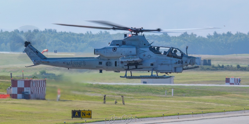 GUNRUNNER22	
169823 / AH-1Z	
HMLA-269 / MCAS New River, NC
7/8/25
Keywords: Military Aviation, KPSM, Pease, Portsmouth Airport, AH-1Z Viper, HMLA-269