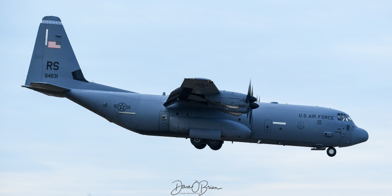 HERKY61
06-4631 / C-130J-30	
37th AS / Ramstein AFB
1/4/24
Keywords: Military Aviation, KPSM, Pease, Portsmouth Airport, C-130 Hercules, 37th AS