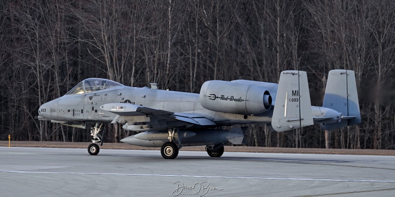 HOWDY11, Spare heading home
78-0693 / A-10C	
107th FS / Selfridge ANG, MI
3/30/26
Keywords: Military Aviation, KPSM, Pease, Portsmouth Airport, A-10C Warthog, 107th FS