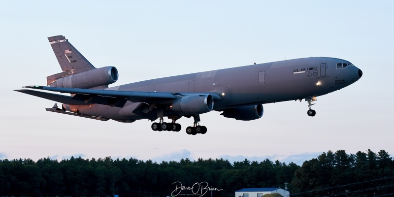 GOLD11
KC-10A / 84-0185	
60th AMW / Travis AFB
7/9/22 
Keywords: Military Aviation, KPSM, Pease, Portsmouth Airport, KC-10, 60th AWM
