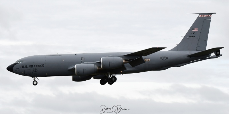 SPUR71 landing RW34
KC-135R / 63-7988	
173rd ARS / Lincoln ANGB
10/4/21
Keywords: Military Aviation, PSM, Pease, Portsmouth Airport, KC-135R, 173rd ARS