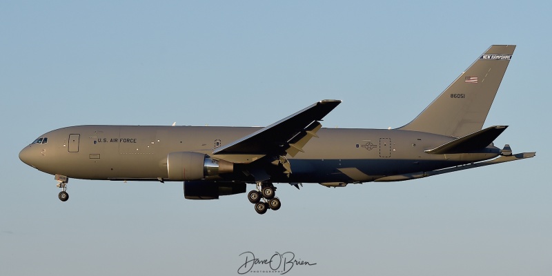 PACK82 coming in to land RW34
KC-46A / 18-46051	
157th ARW / Pease ANGB

Keywords: Military Aviation, PSM, Pease, Portsmouth Airport, KC-46A, 157th ARW