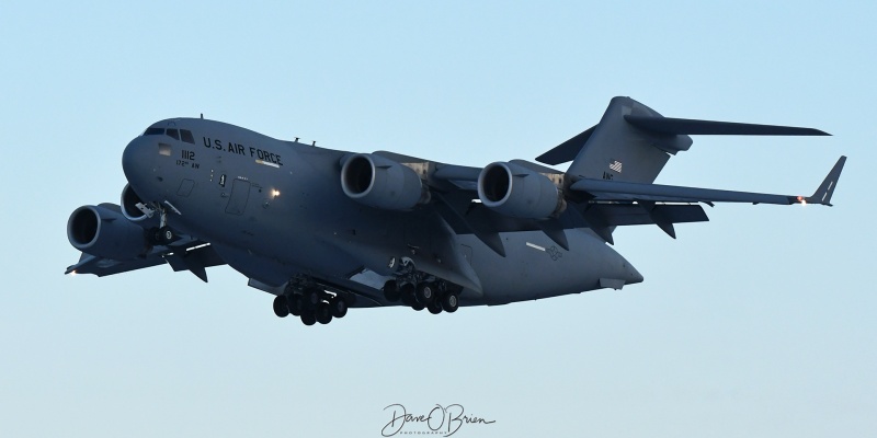 REACH399 coming in from over seas
C-17 / 02-1112	
183rd AS / Thompson Field ANGB, MS
12/21/21
Keywords: Military Aviation, PSM, Pease, Portsmouth Airport, C-17 Globemaster, 183rd AS