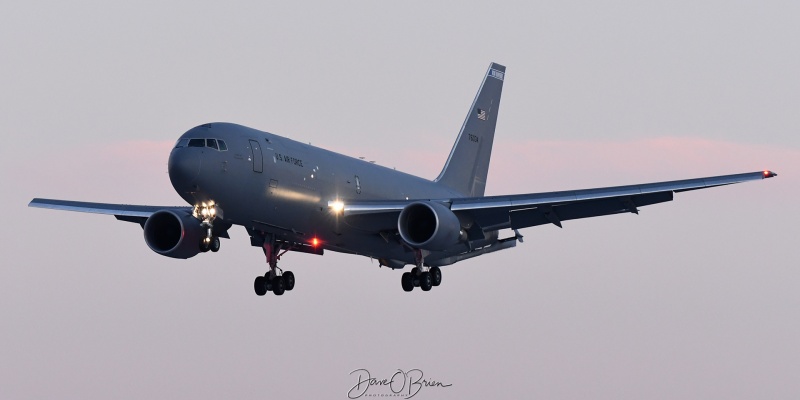 PACK32 over the lights for RW34
KC-46A / 17-46034	
157th ARW / Pease ANGB

Keywords: Military Aviation, PSM, Pease, Portsmouth Airport, KC-46A Pegasus, 157th ARW