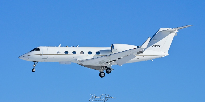 MTH8EW test bed for MIT Research working RW34
N108EW / Gulfstream 4	
MIT Research / Bedford, MA
1/8/26
Keywords: Military Aviation, KPSM, Pease, Portsmouth Airport, Gulfstream 4