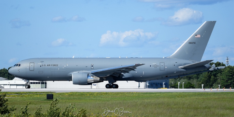 NICE14
KC-46A / 20-46074	
305th AMW / McGuire ANGB
8/11/23
Keywords: Military Aviation, KPSM, Pease, Portsmouth Airport, KC-46A Pegasus, 157th ARW