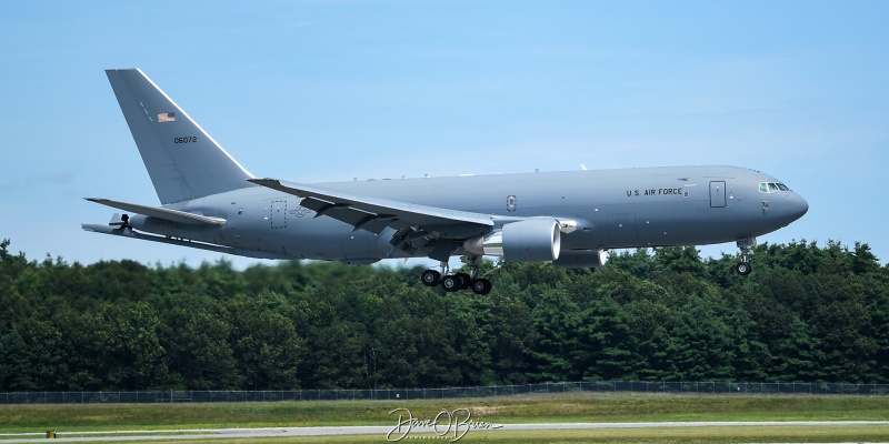 NICE22
KC-46A / 20-46072	
305th AMW / McGuire ANGB
8/12/23
Keywords: Military Aviation, KPSM, Pease, Portsmouth Airport, KC-46A, 305th AMW